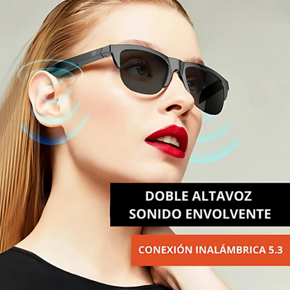 SmartVibe Gafas Inteligentes Bluetooth Micrófono